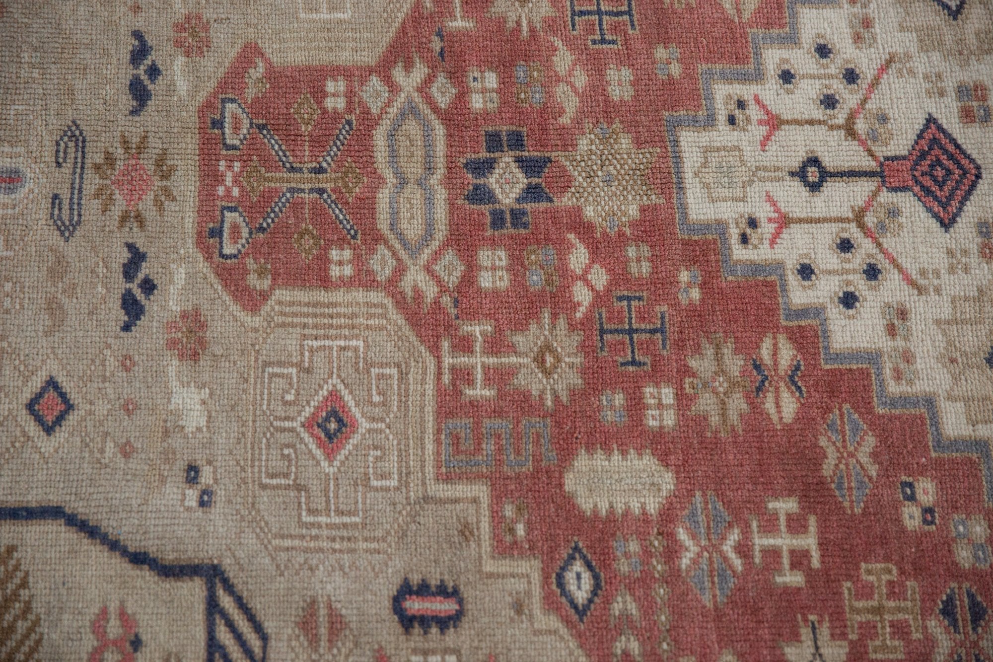 6x9.5 Vintage Distressed Oushak Carpet