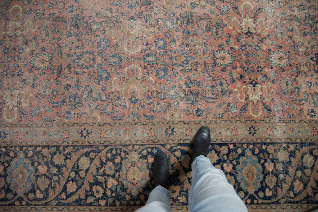 13x18 Vintage Distressed Farahan Sarouk Carpet