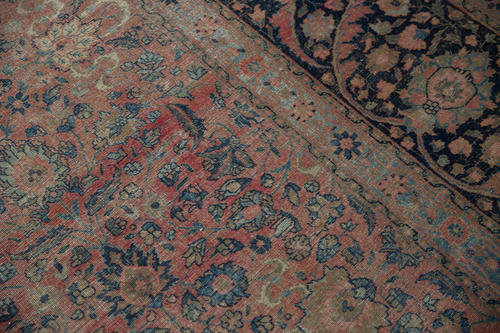 13x18 Vintage Distressed Farahan Sarouk Carpet
