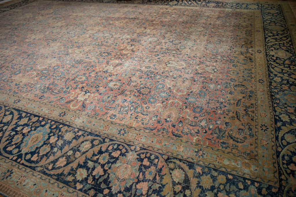 13x18 Vintage Distressed Farahan Sarouk Carpet