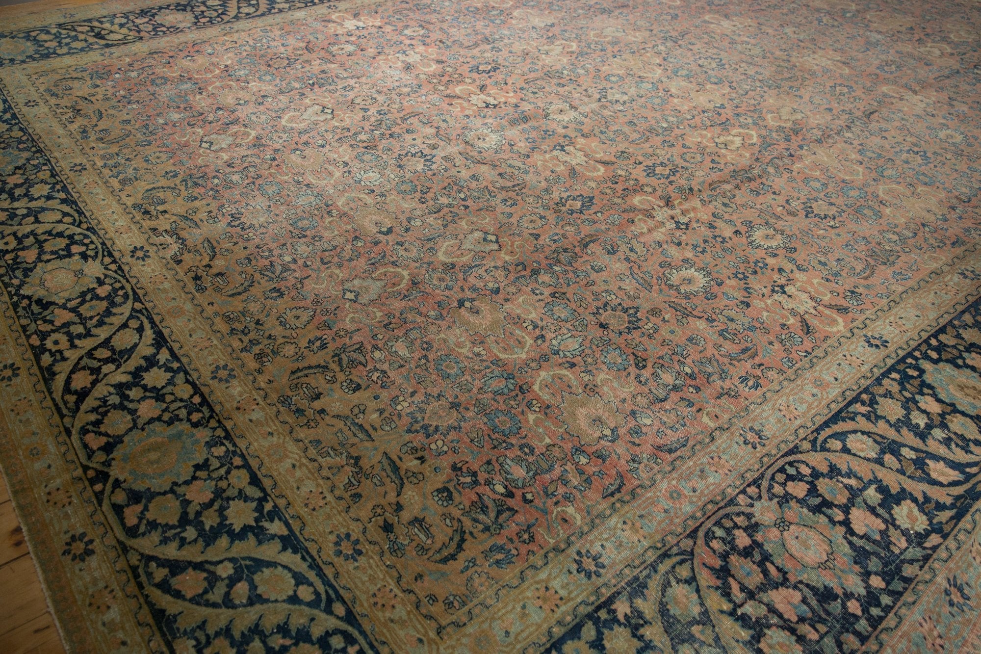 13x18 Vintage Distressed Farahan Sarouk Carpet