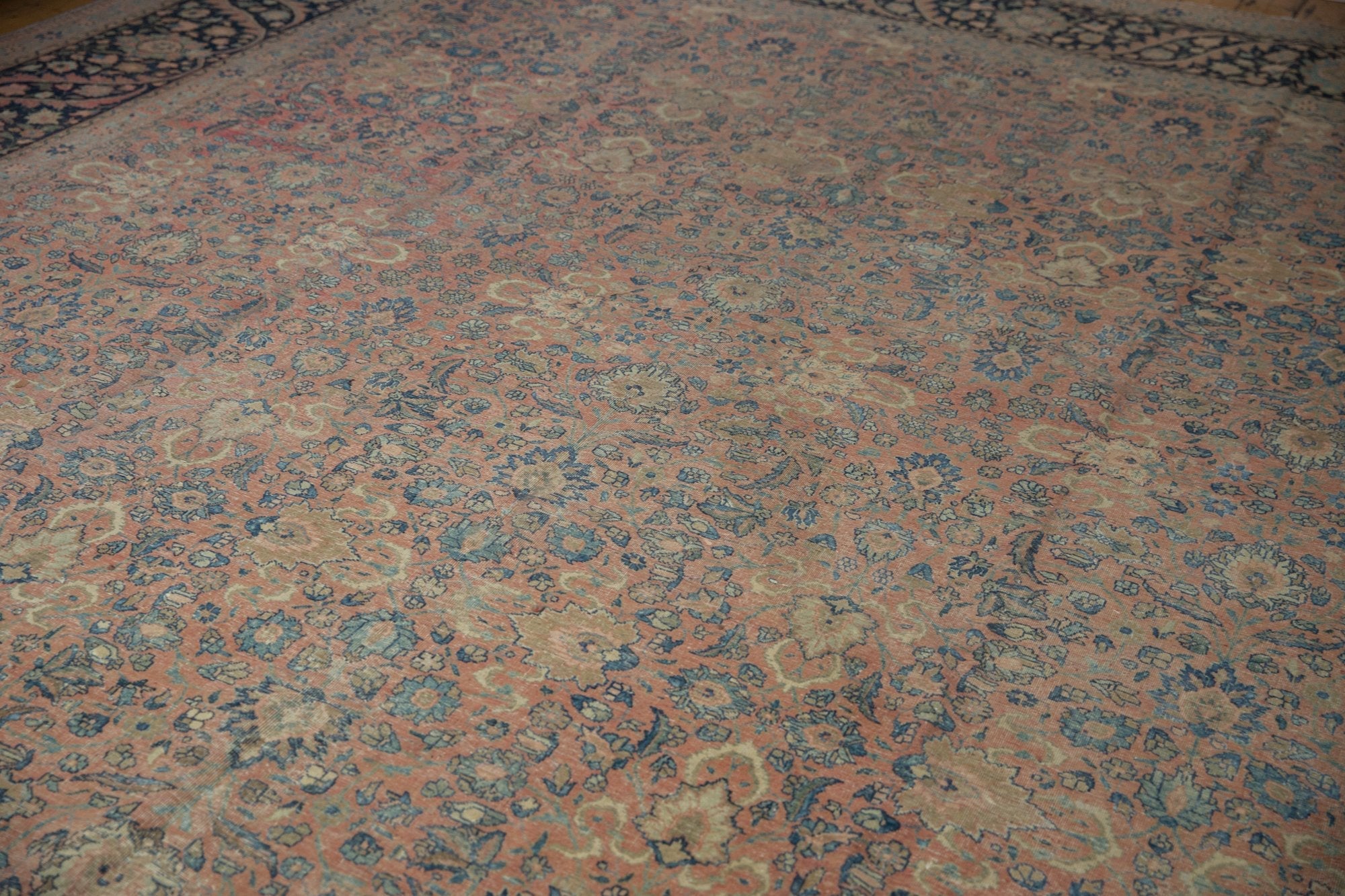13x18 Vintage Distressed Farahan Sarouk Carpet
