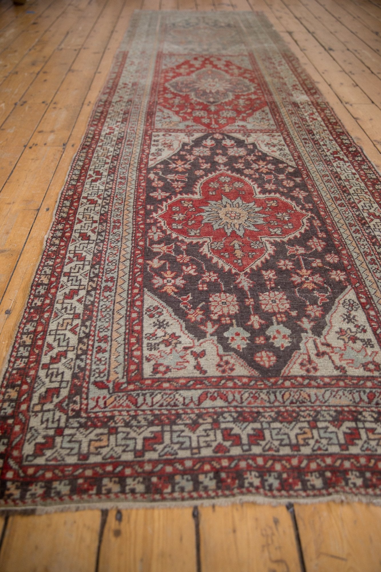 3x11.5 Vintage Distressed Anatolian Rug Runner