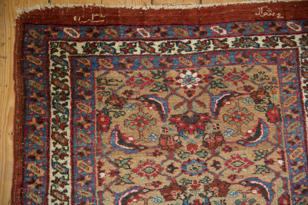 3x14.5 Antique Bijar Rug Runner