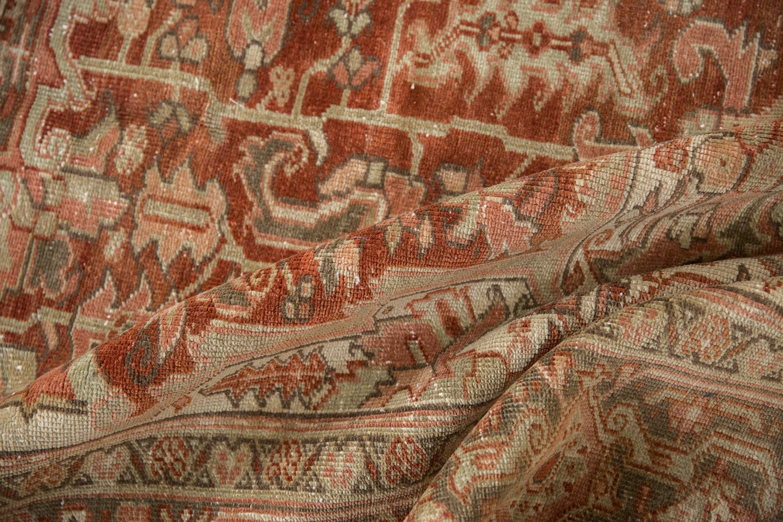 8x12.5 Vintage Distressed Heriz Carpet