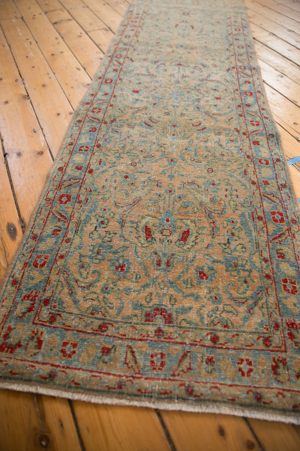 2.5x19 Vintage Distressed Sarouk Rug Runner