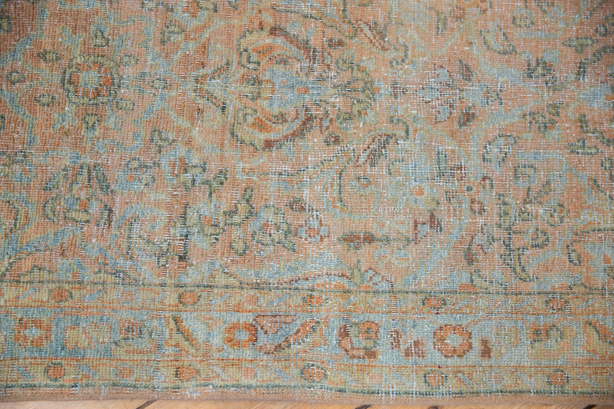2.5x19 Vintage Distressed Sarouk Rug Runner
