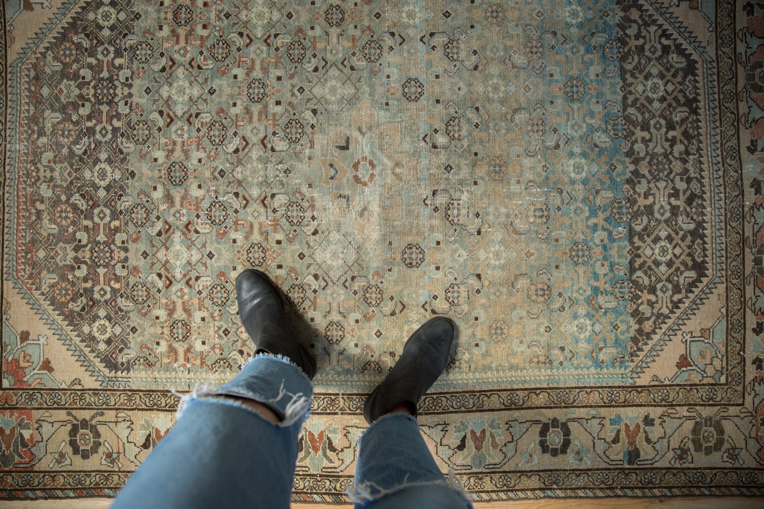 4.5x6.5 Vintage Fine Distressed Borchalou Rug