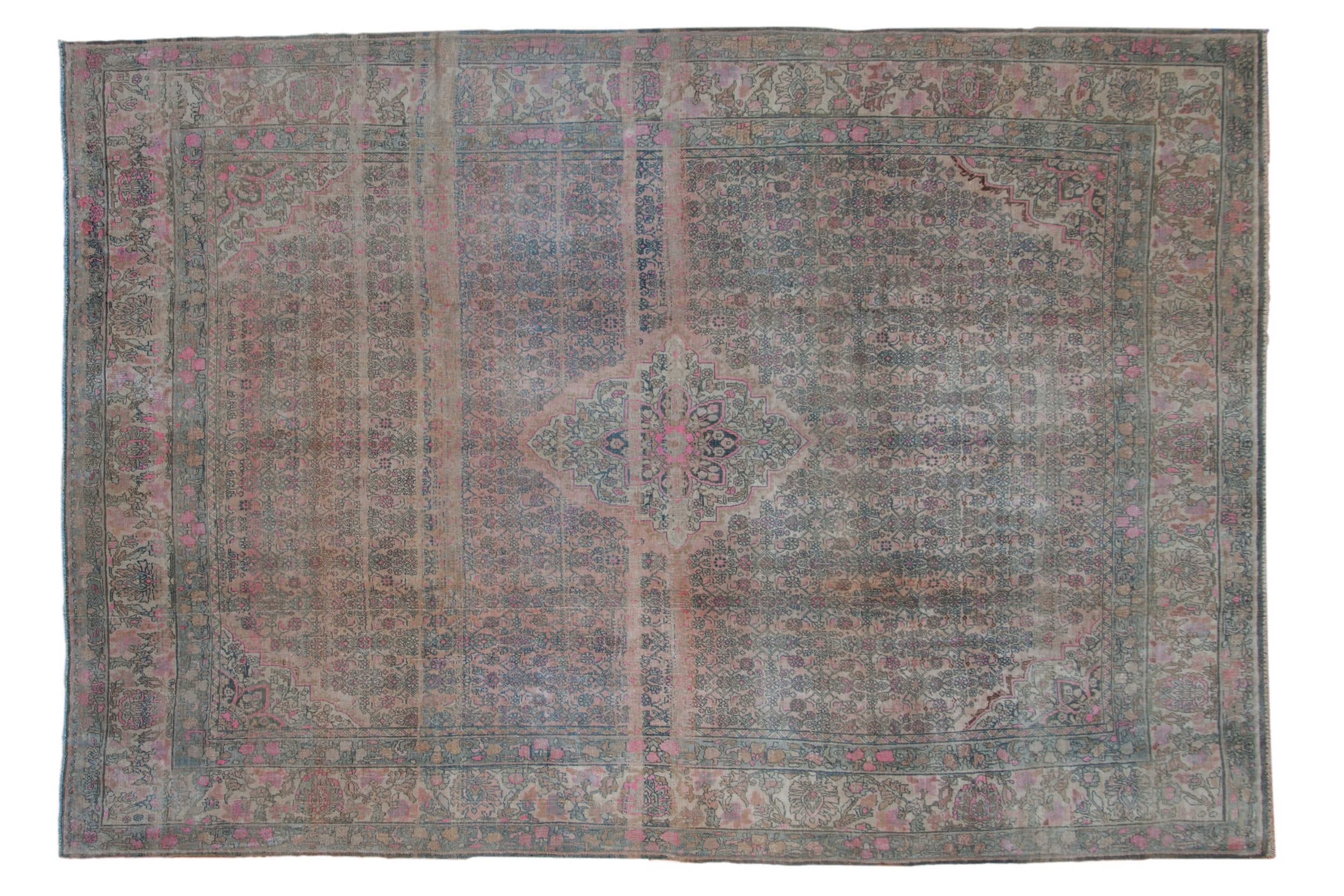 7x10.5 Vintage Distressed Bijar Carpet