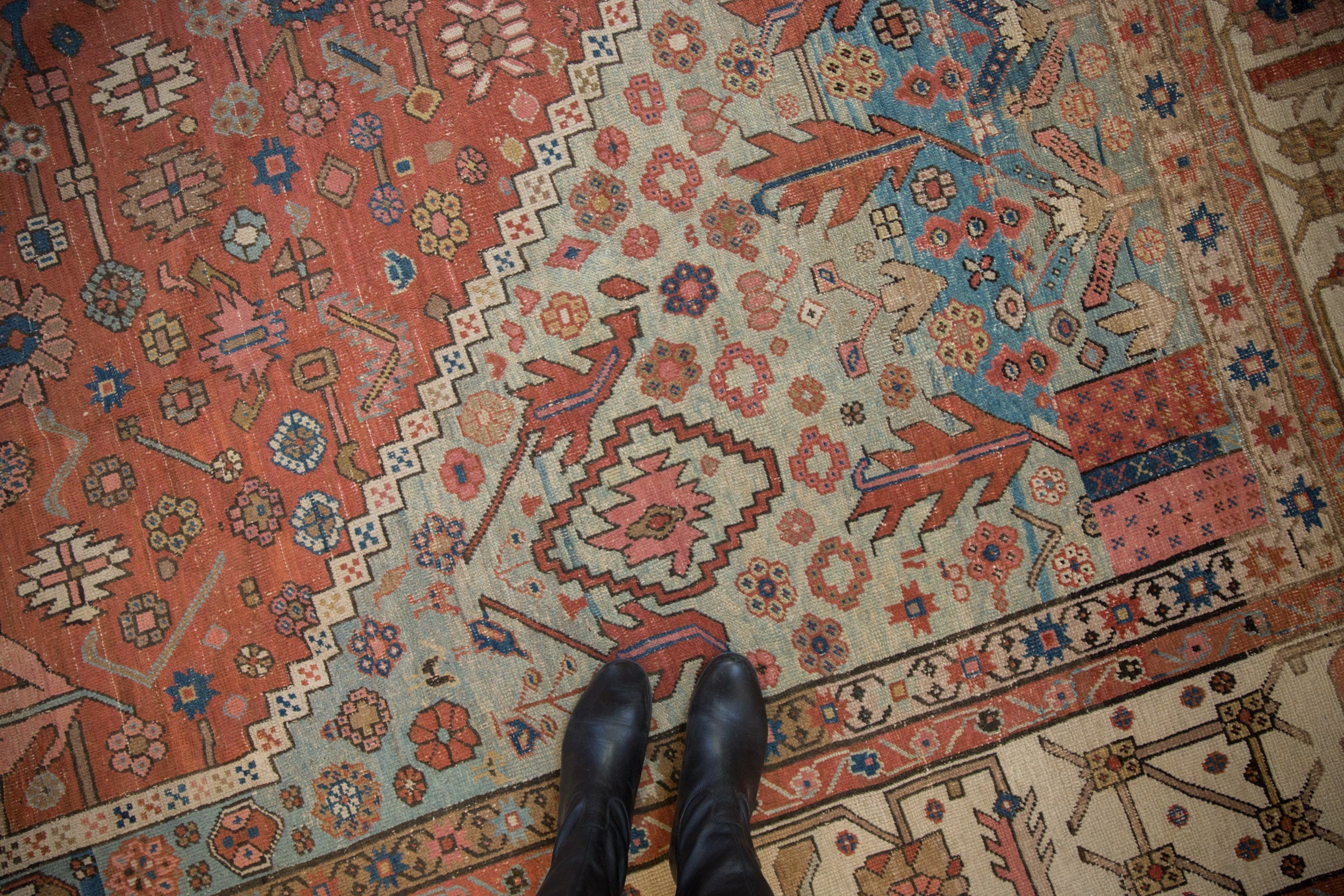 11.5x16.5 Antique Bakshaish Carpet
