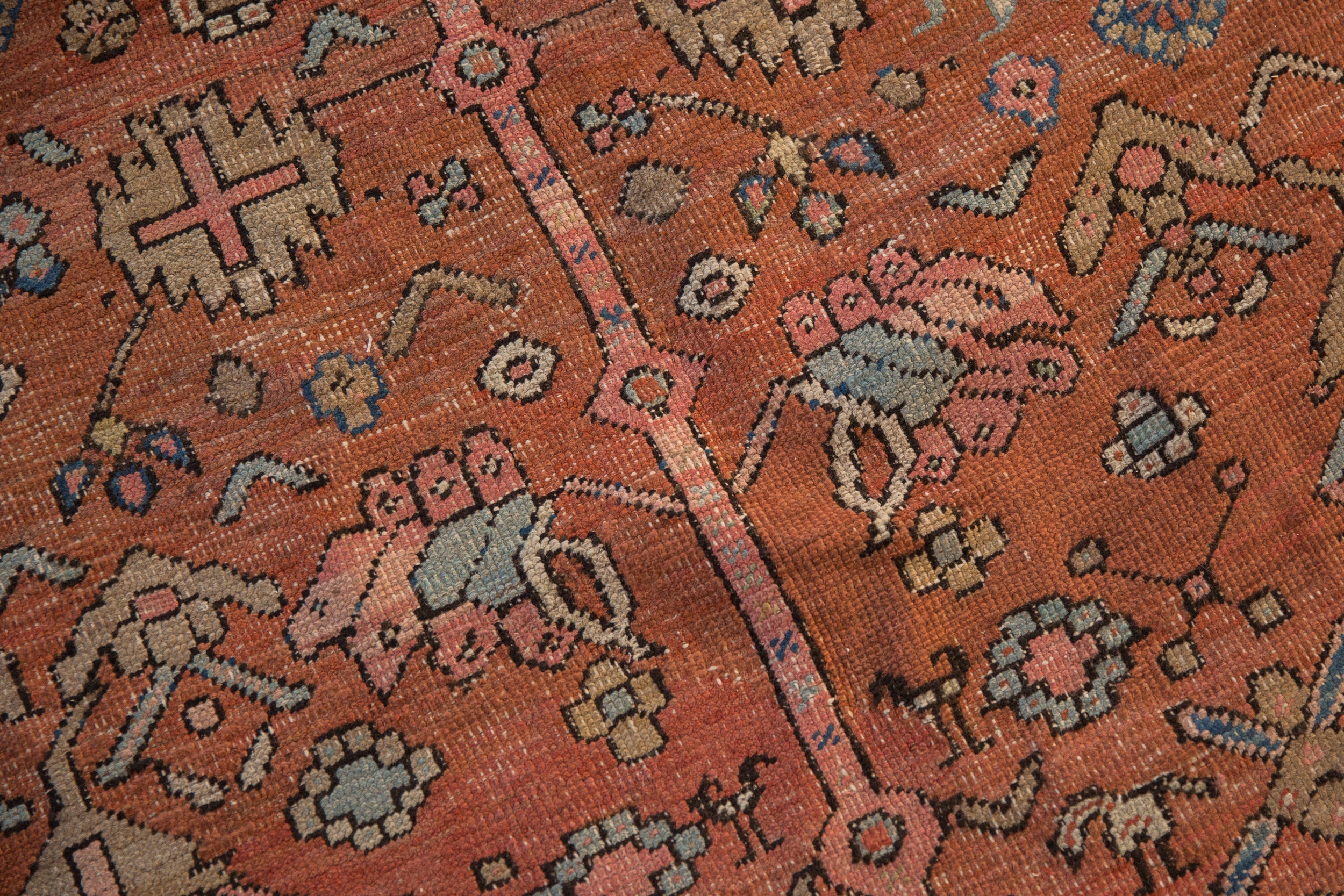 11.5x16.5 Antique Bakshaish Carpet
