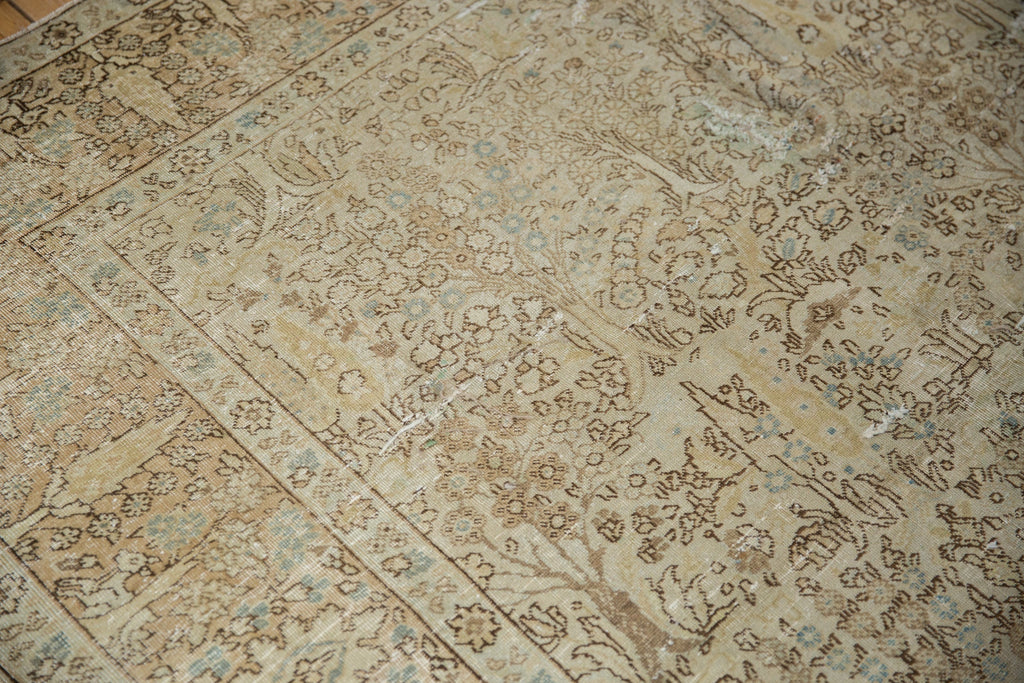 6.5x9.5 Vintage Distressed Tabriz Carpet