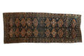 4x10.5 Vintage Distressed Kurd Rug Runner