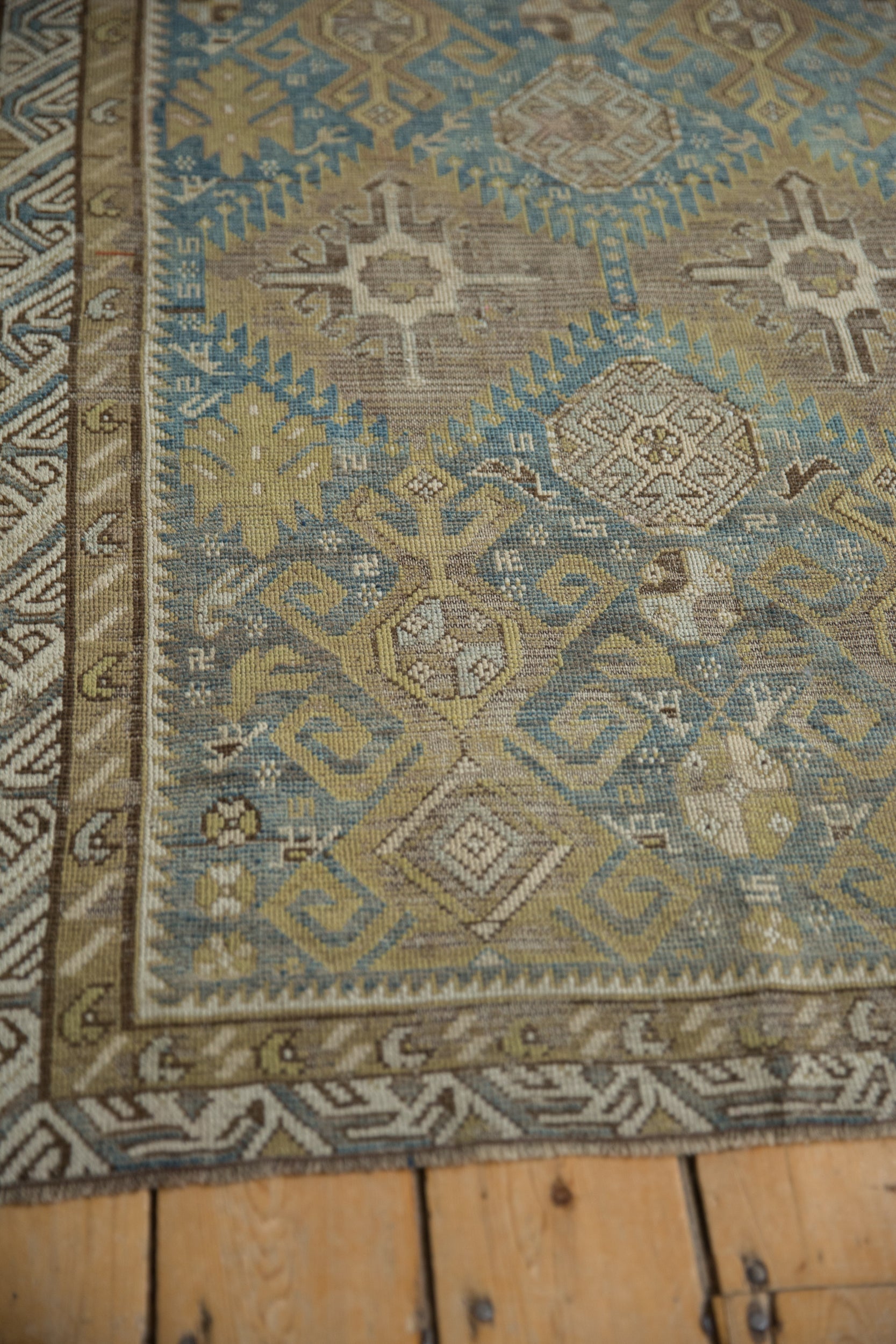 3.5x5 Antique Distressed Caucasian Rug