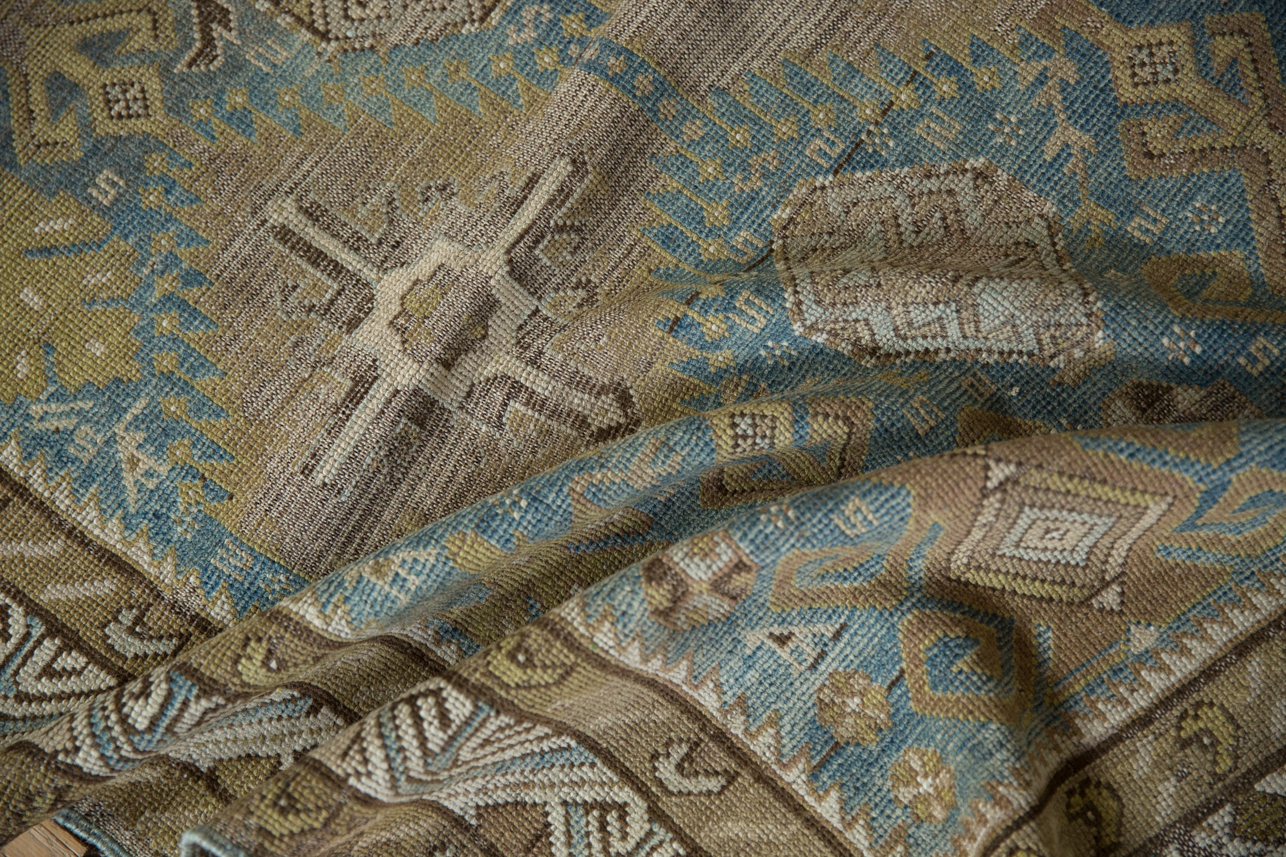 3.5x5 Antique Distressed Caucasian Rug