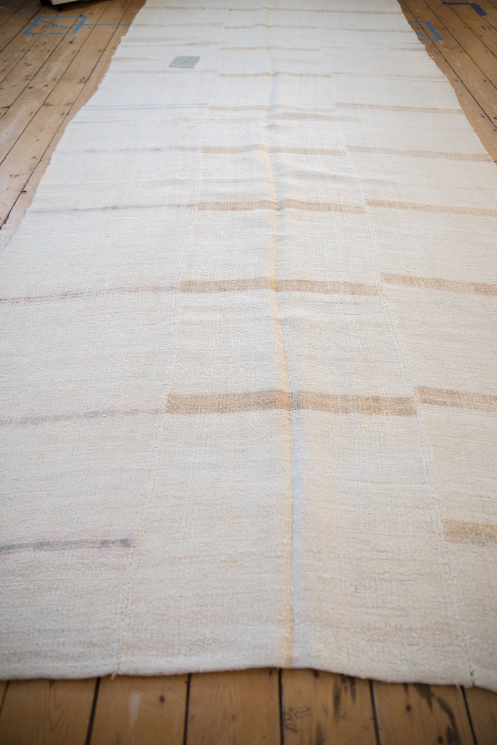 5.5x13.5 Vintage Distressed Hemp Kilim Rug Runner