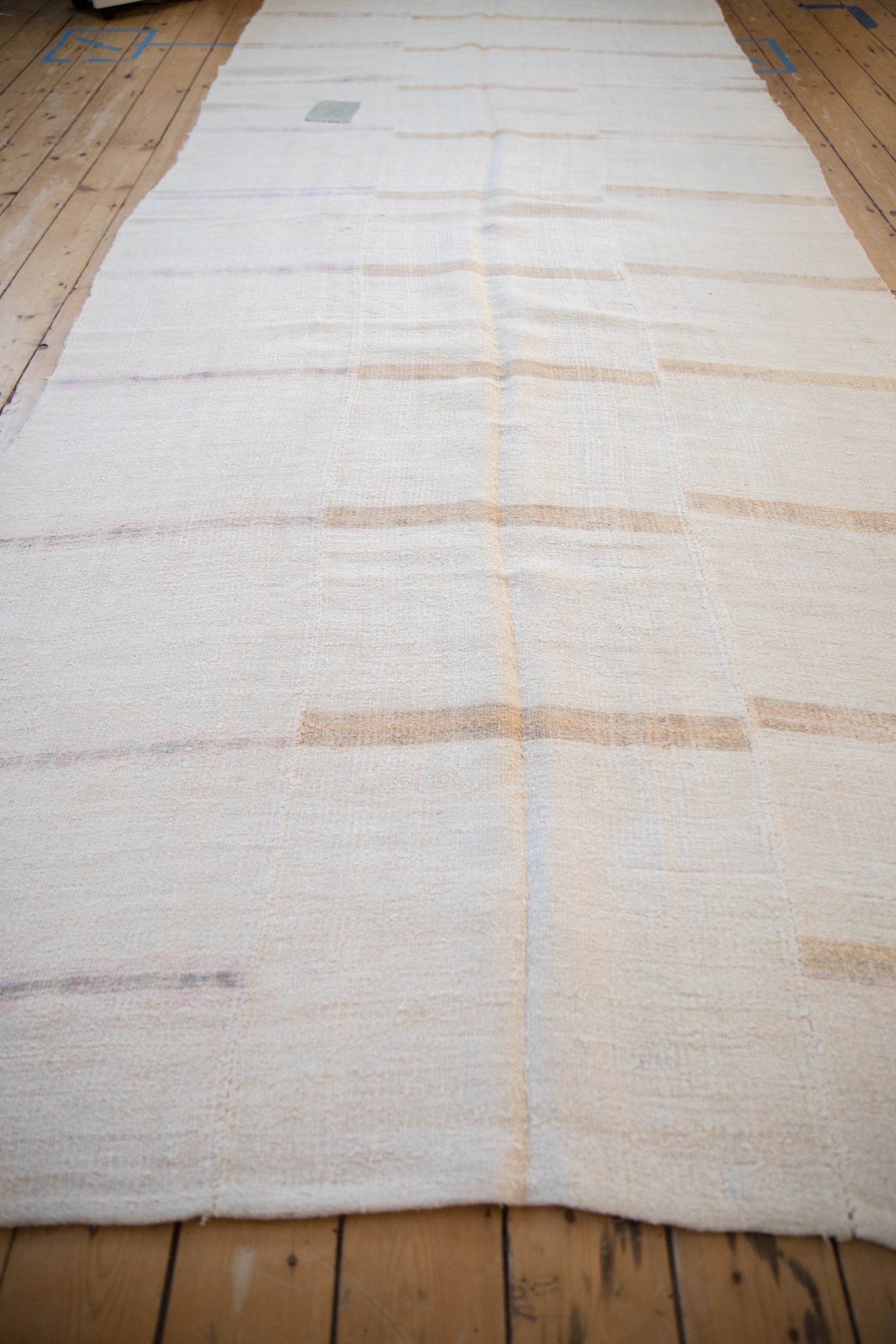 5.5x13.5 Vintage Distressed Hemp Kilim Rug Runner