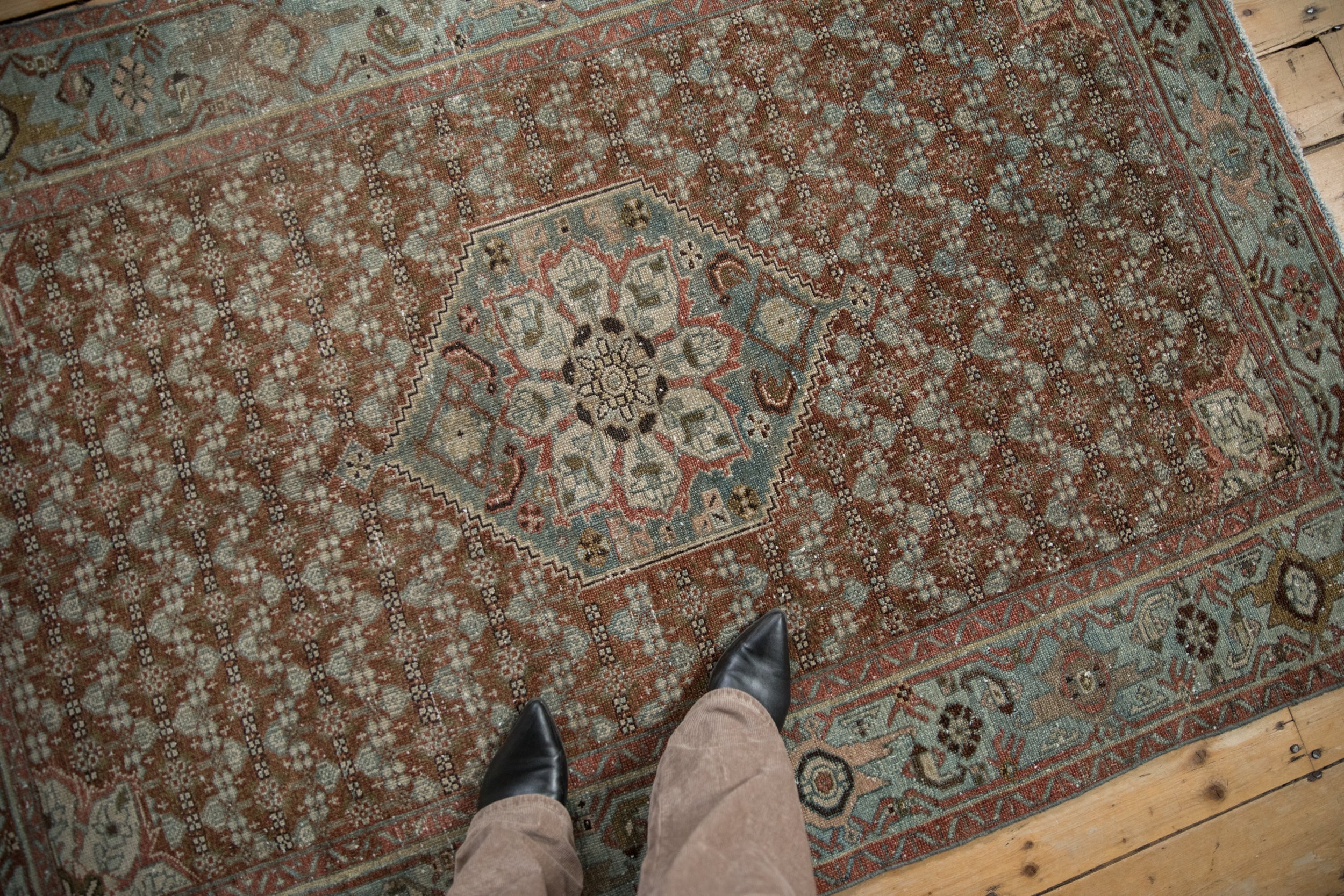 4x6 Antique Distressed Malayer Rug