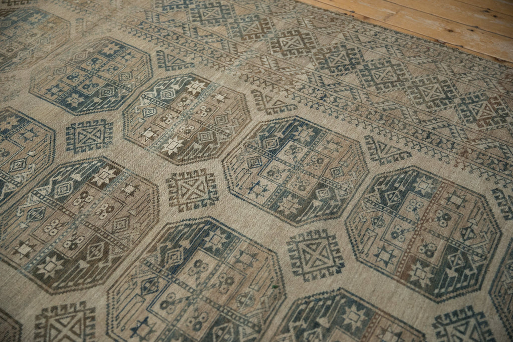 8.5x11.5 Vintage Distressed Ersari Carpet