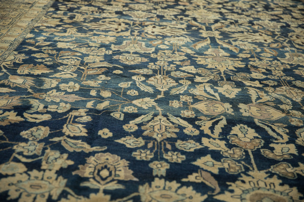 10.5x16.5 Vintage Distressed Tea Washed Lilihan Carpet