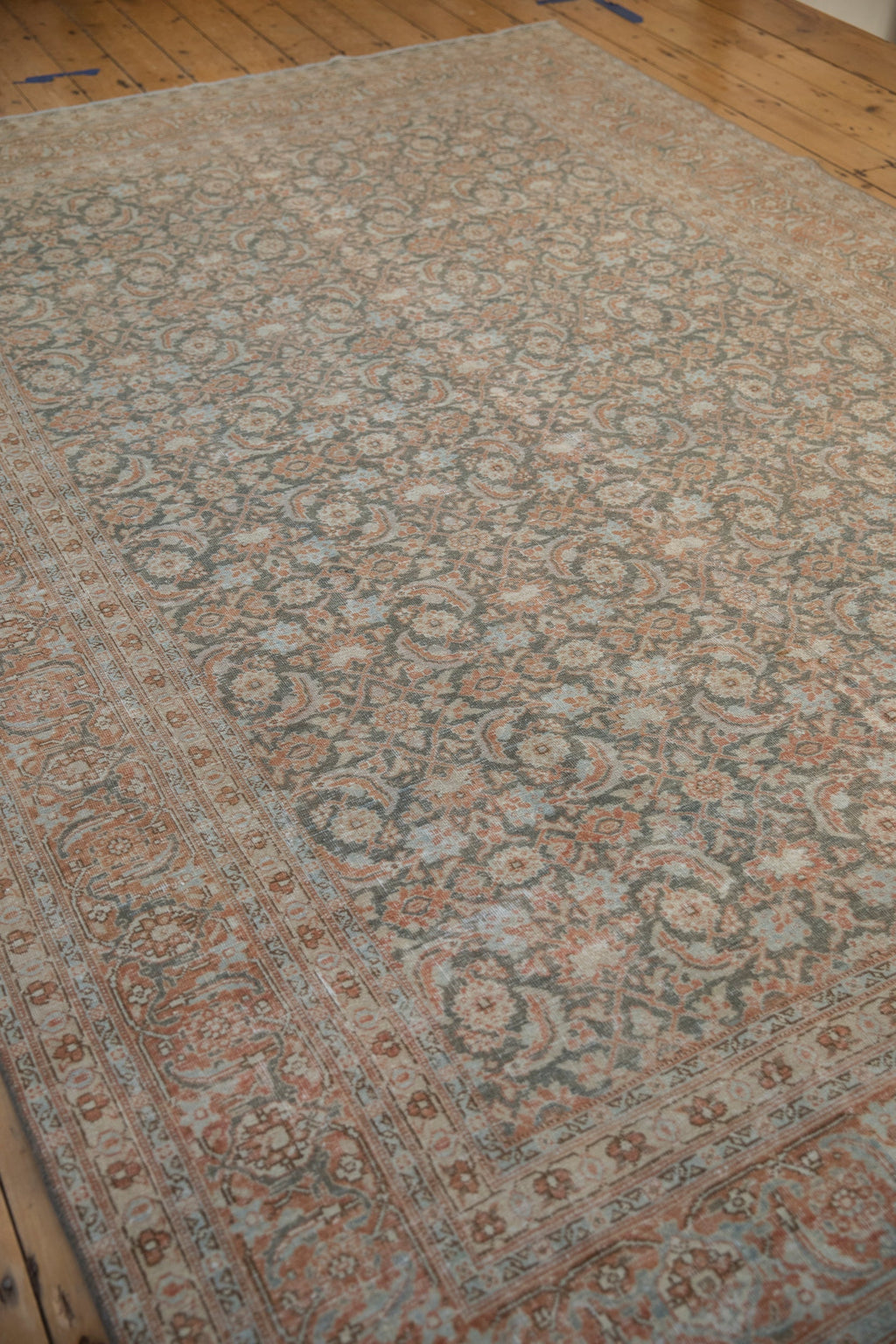 7.5x11 Vintage Distressed Tabriz Carpet