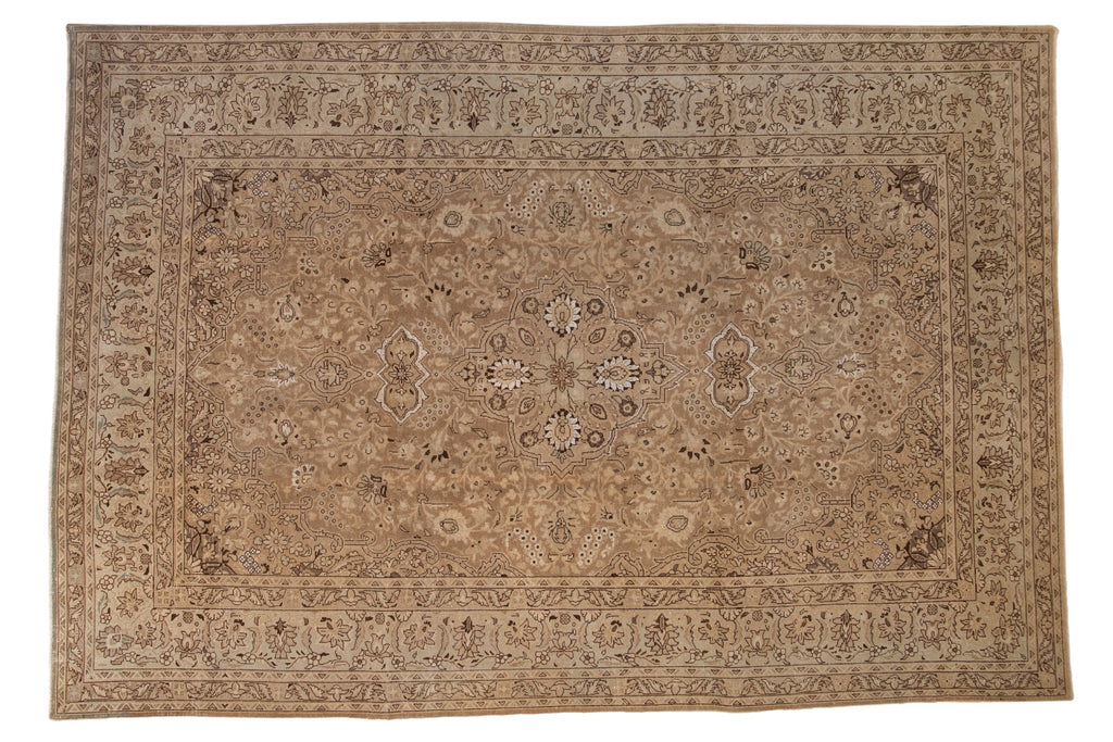 7.5x10.5 Vintage Distressed Tabriz Carpet