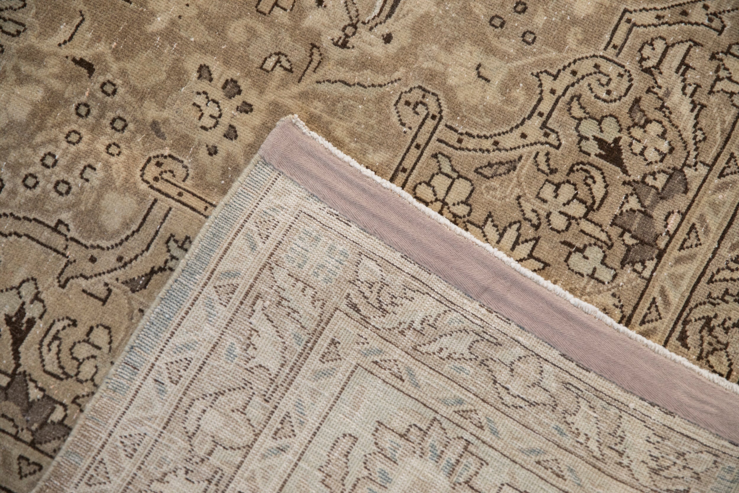 7.5x10.5 Vintage Distressed Tabriz Carpet