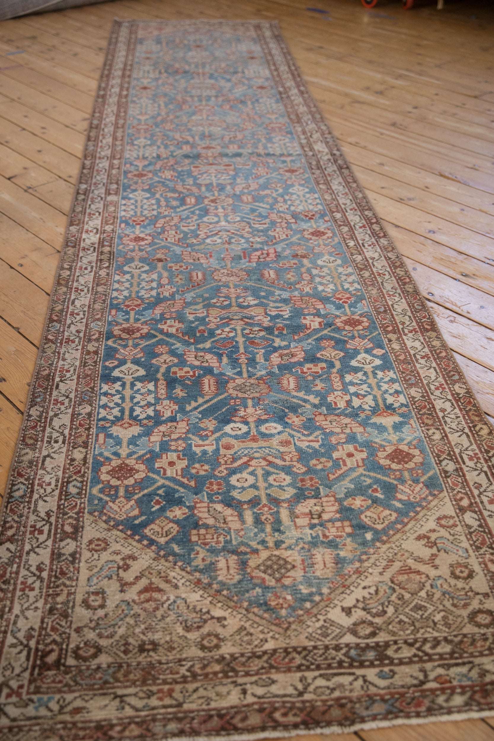 3x13.5 Antique Distressed Malayer Rug Runner