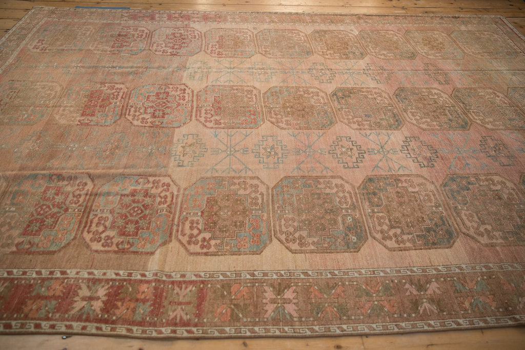7x10.5 Vintage Distressed Ersari Carpet
