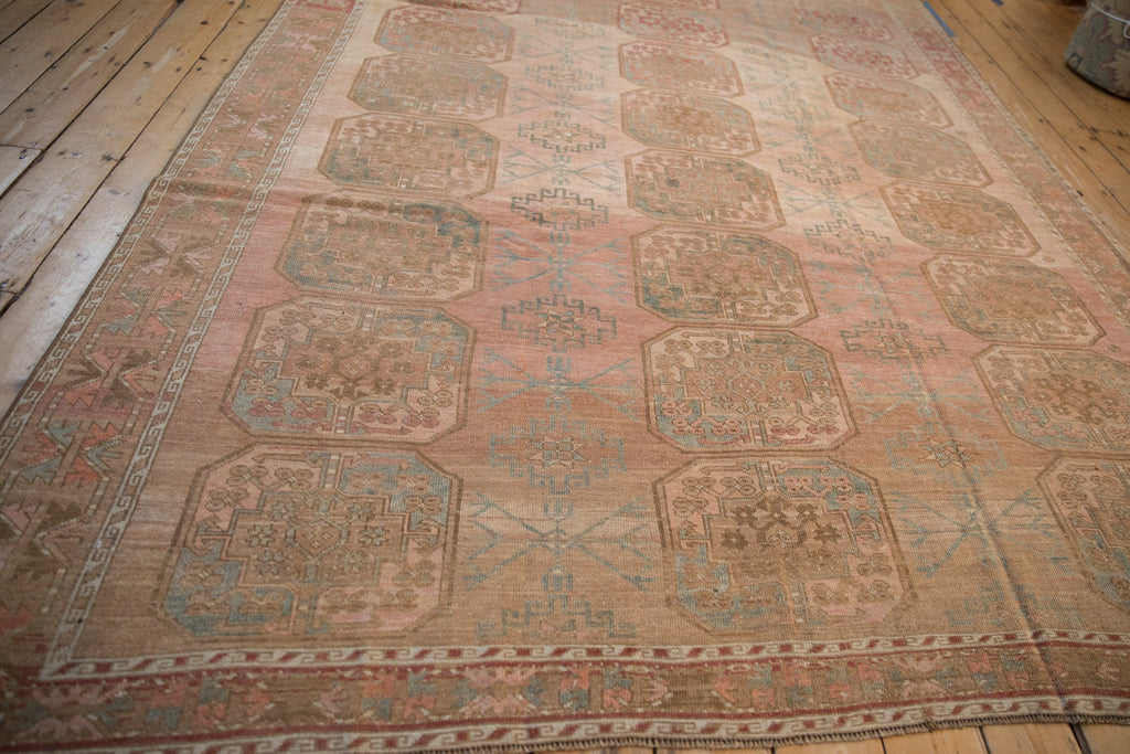 7x10.5 Vintage Distressed Ersari Carpet