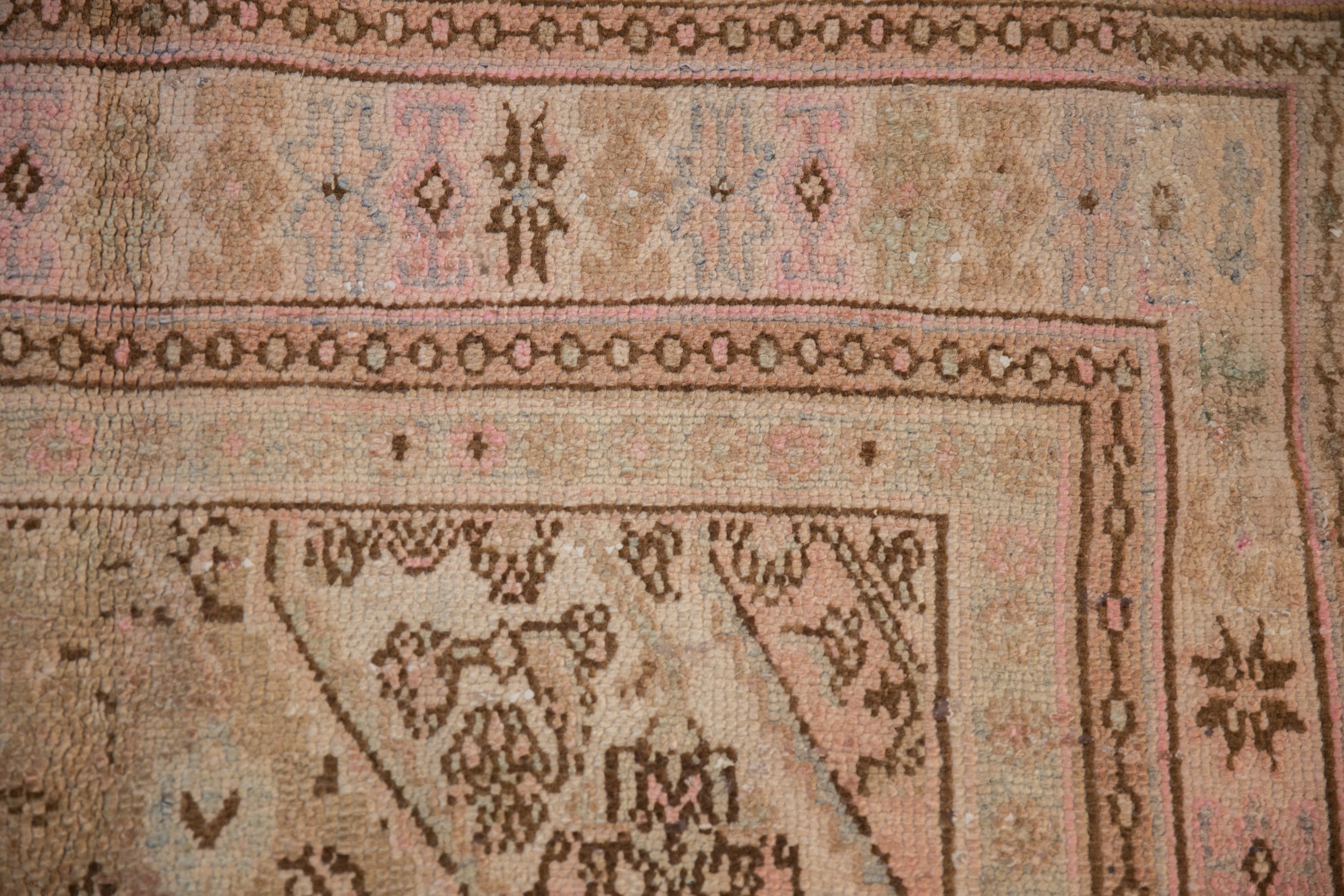 7x10 Vintage Distressed Overdyed Bibikabad Carpet