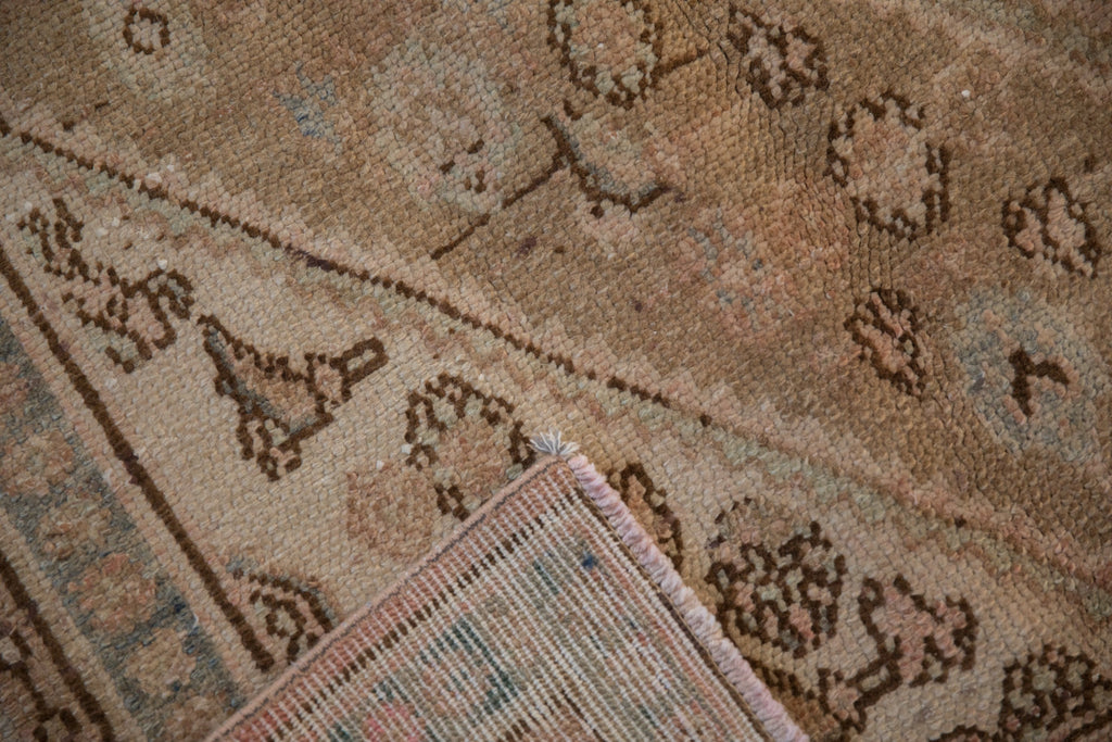 7x10 Vintage Distressed Overdyed Bibikabad Carpet
