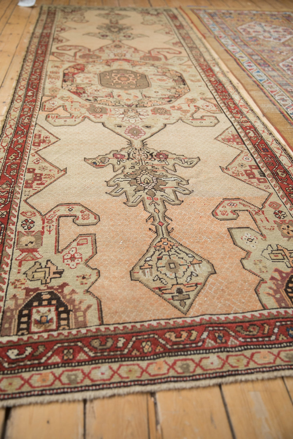 3.5x11 Antique Distressed Karabagh Rug Runner