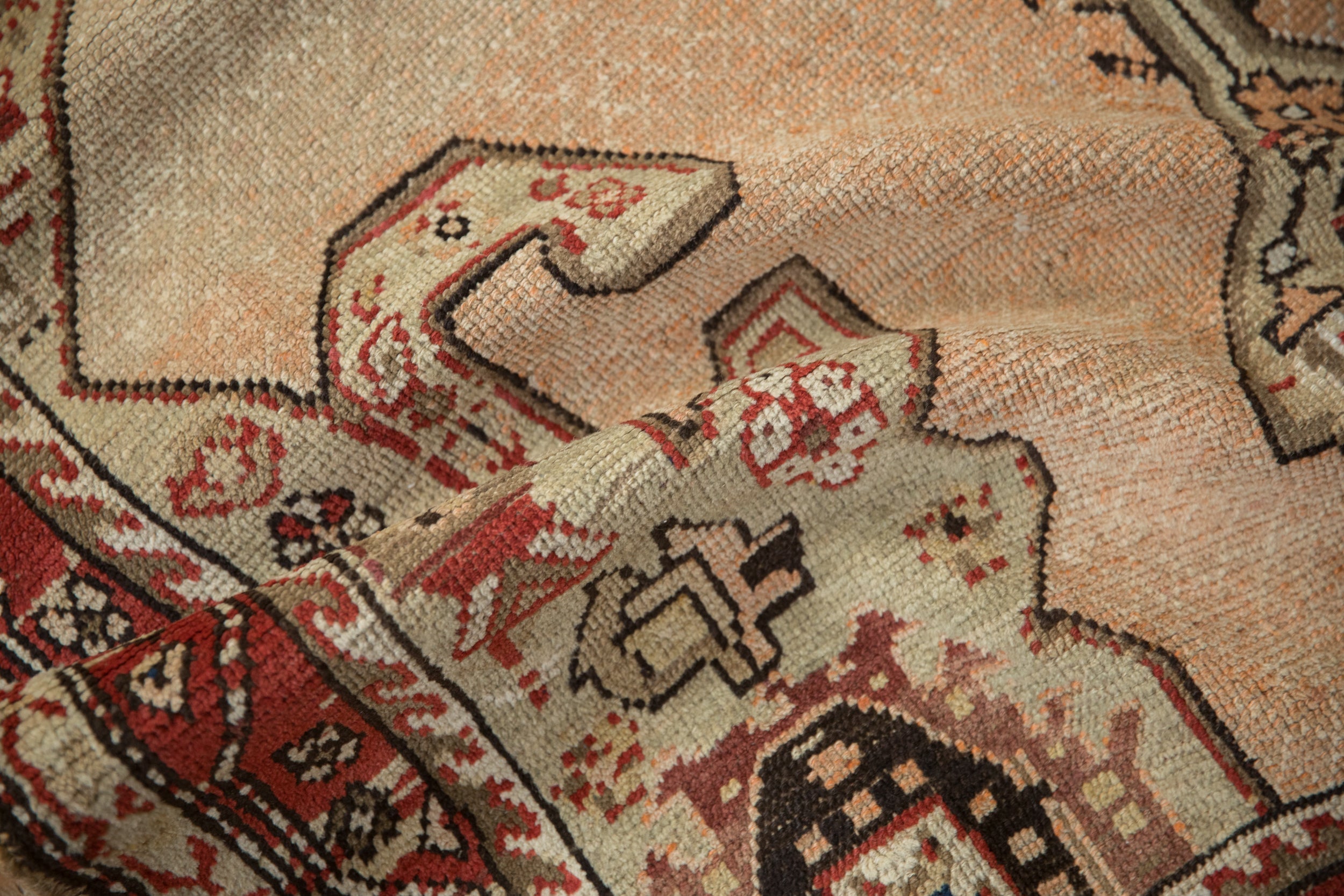 3.5x11 Antique Distressed Karabagh Rug Runner