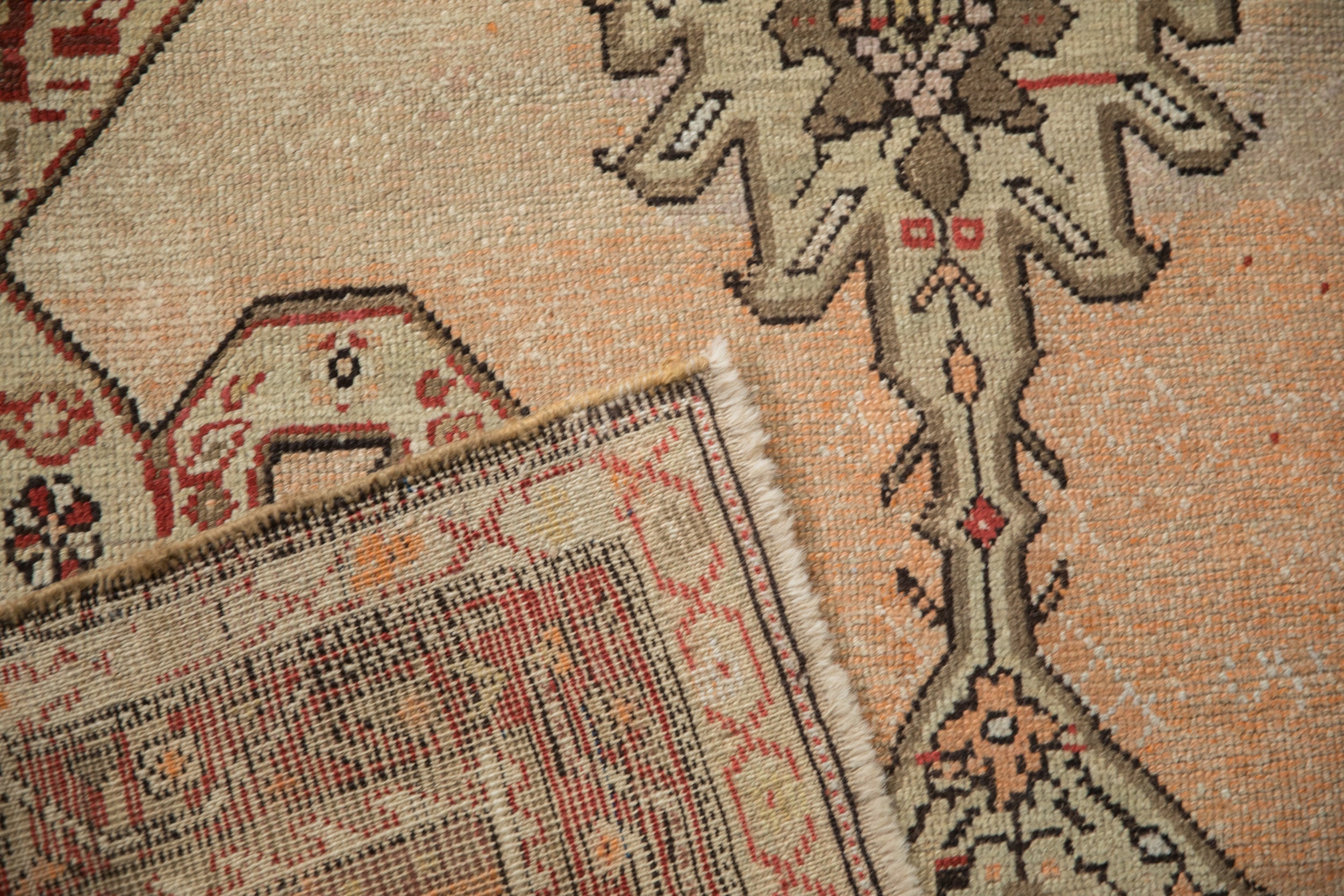 3.5x11 Antique Distressed Karabagh Rug Runner