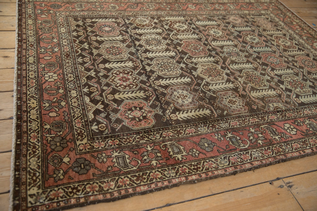 4.5x6 Vintage Distressed Hamadan Rug