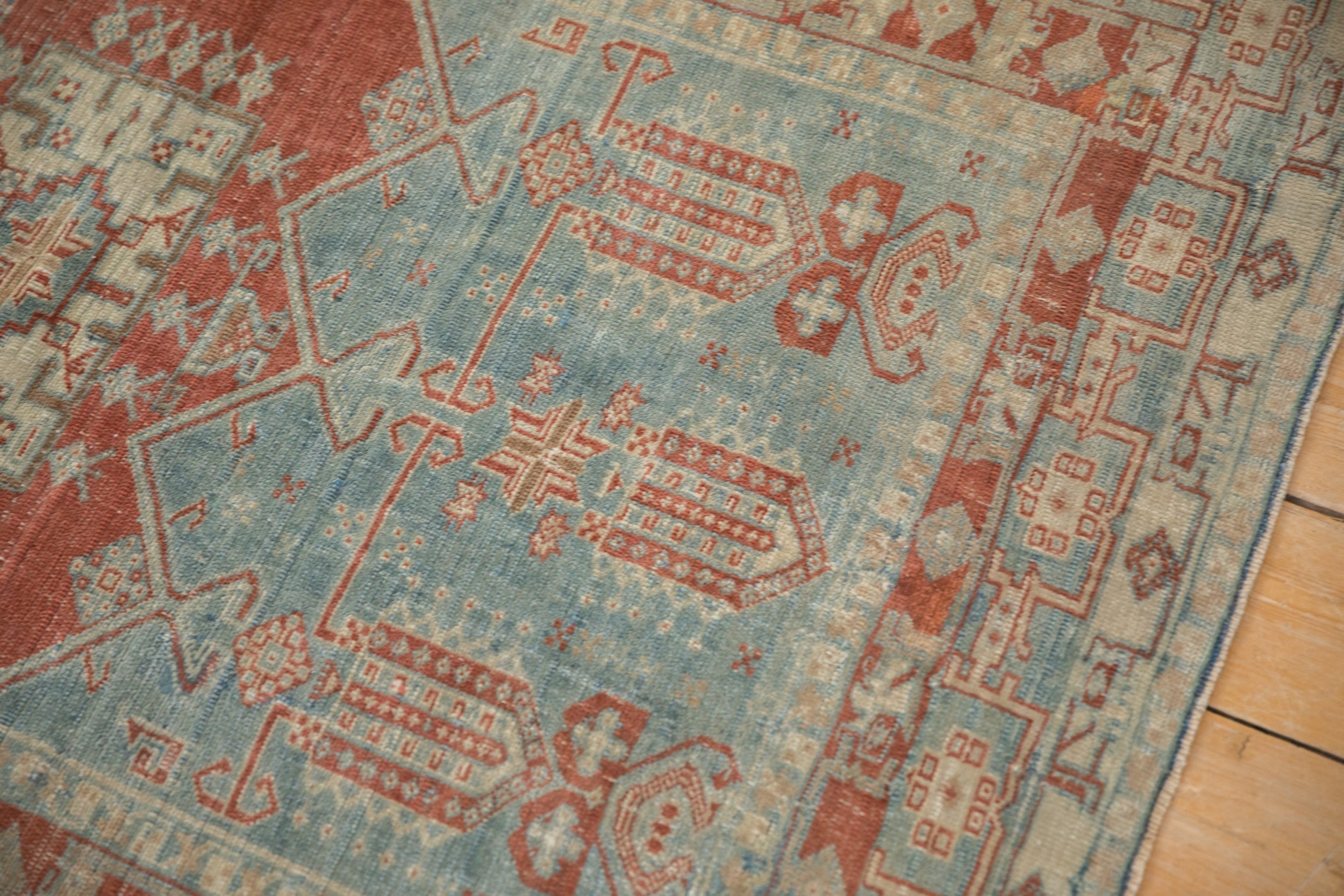 4x4.5 Vintage Distressed Oushak Square Rug