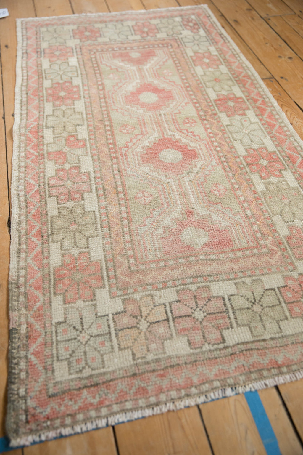 2.5x5 Vintage Distressed Oushak Rug Runner