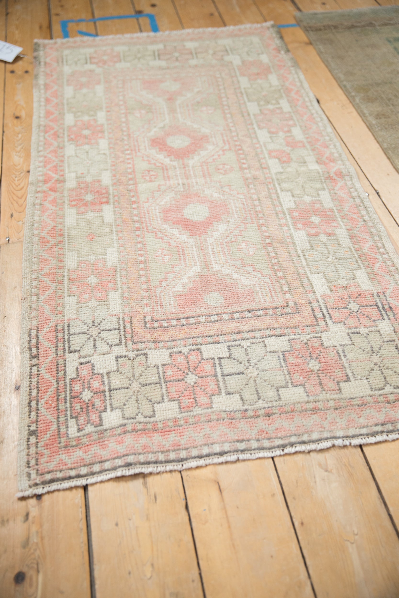 2.5x5 Vintage Distressed Oushak Rug Runner