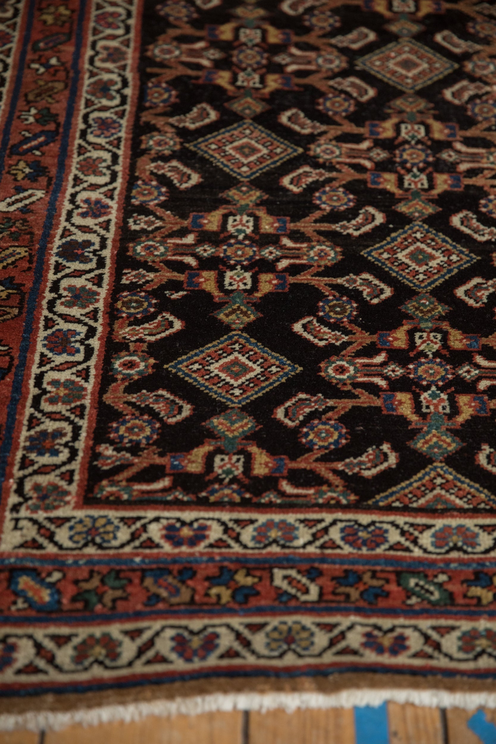 3.5x11.5 Antique Hamadan Rug Runner