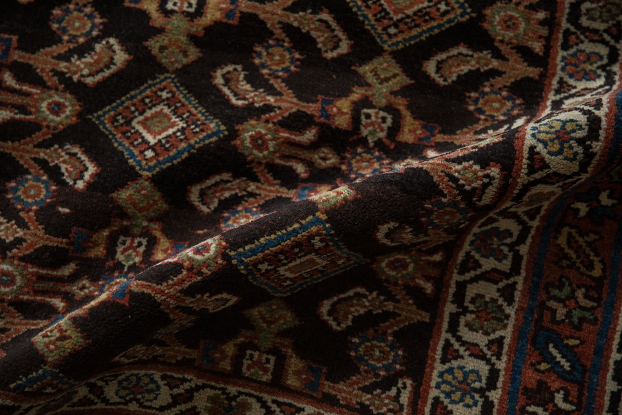 3.5x11.5 Antique Hamadan Rug Runner