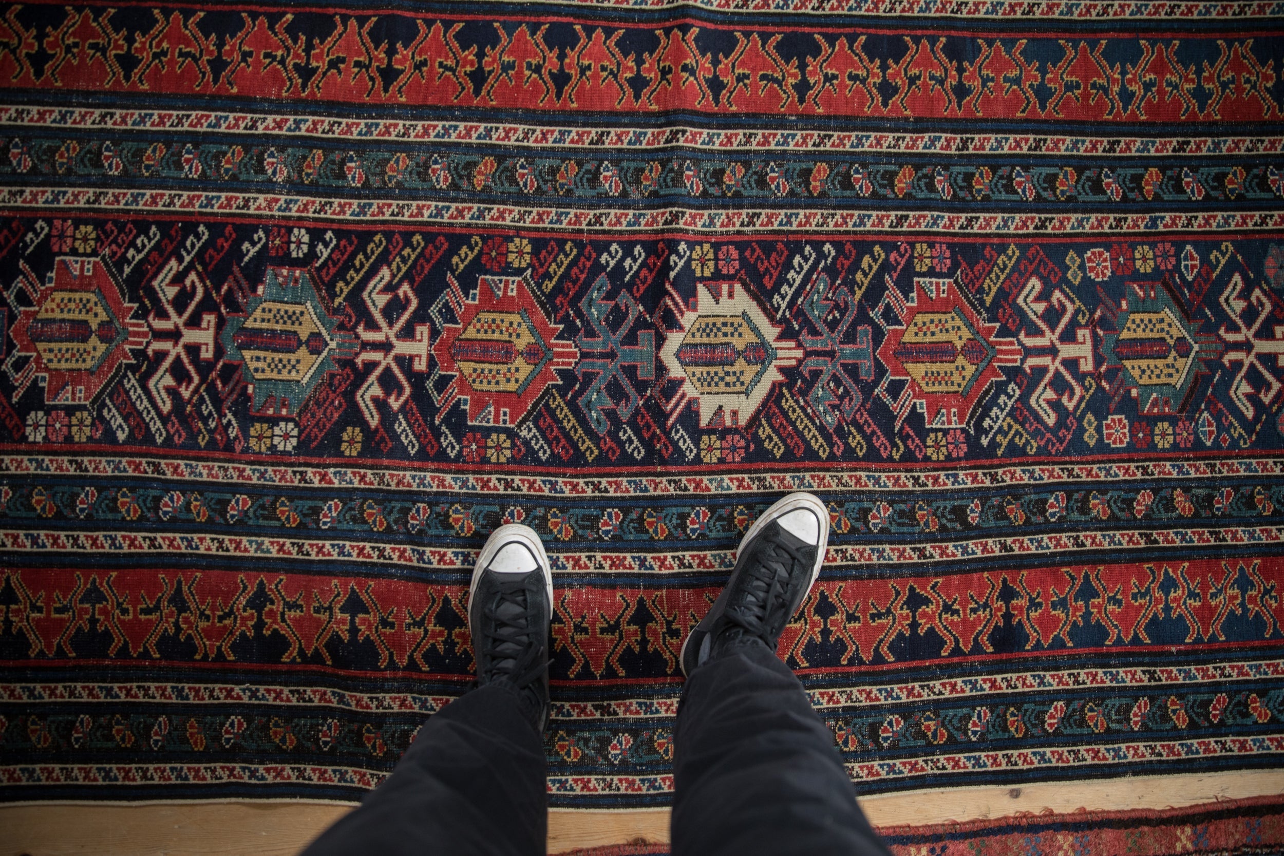 3.5x12.5 Antique Shirvan Rug Runner