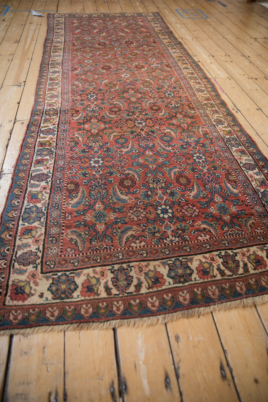 3.5x10 Vintage Bijar Rug Runner