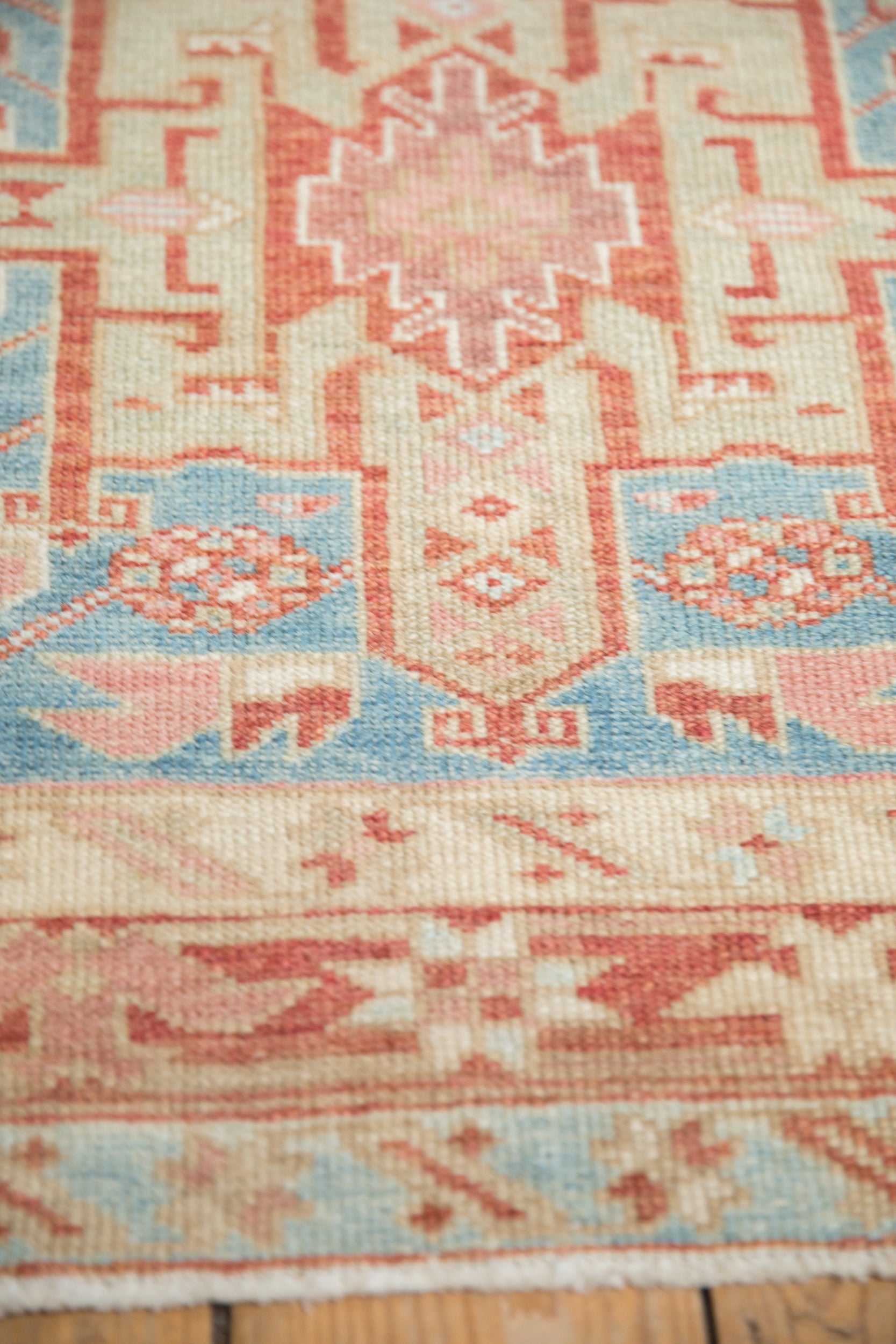 3.5x15 Vintage Distressed Karaja Rug Runner