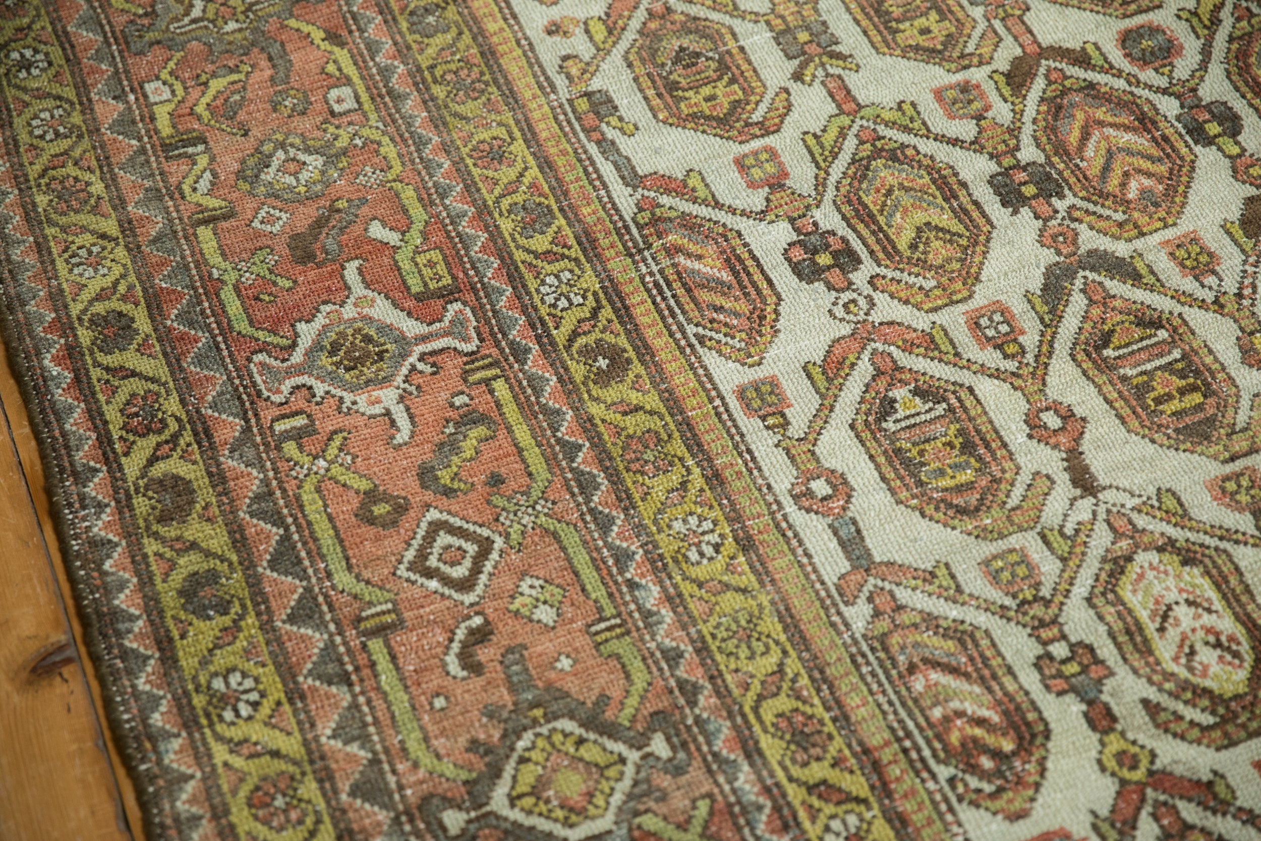 10x15.5 Vintage Distressed Hamadan Carpet