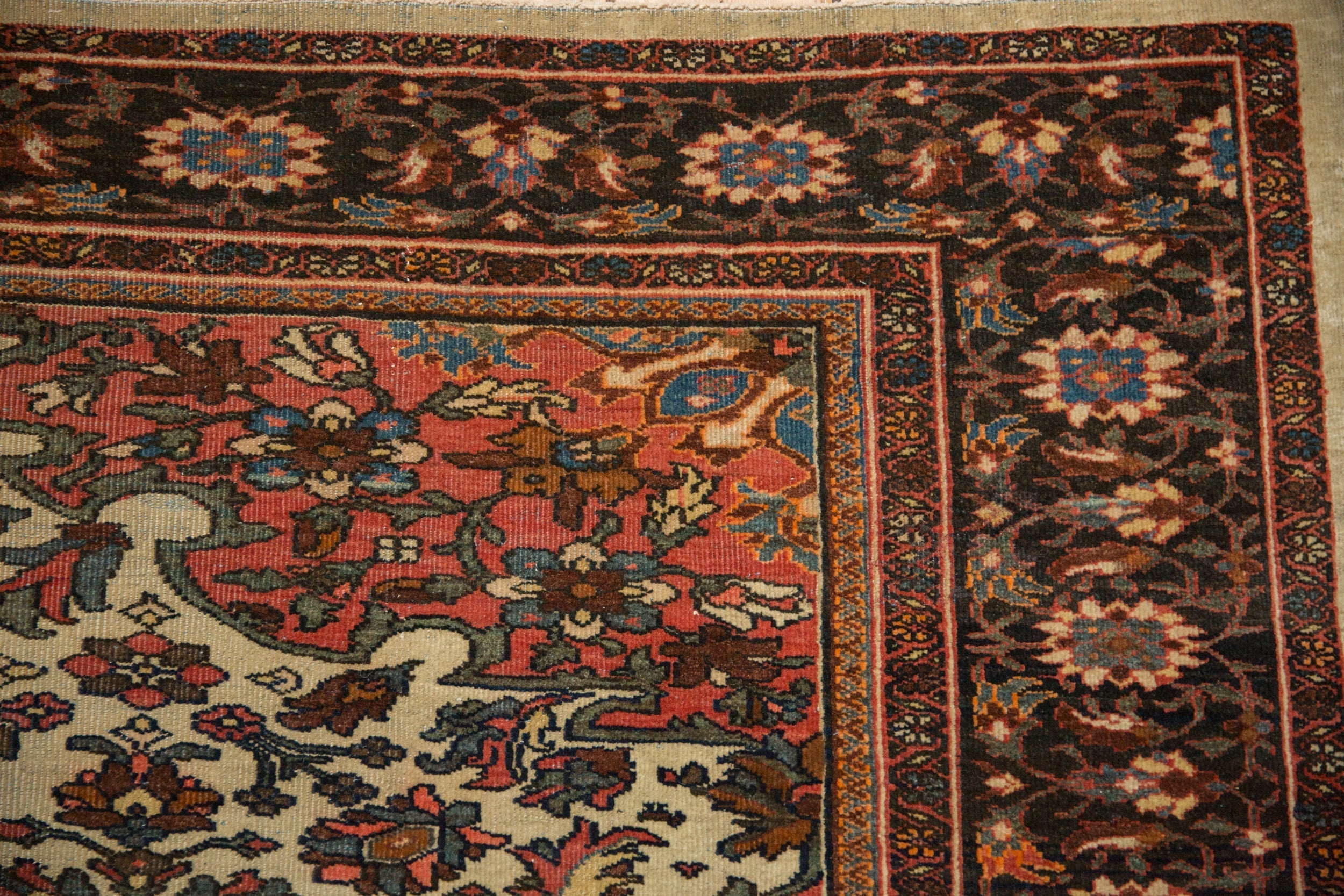 7x10 Antique Farahan Sarouk Carpet