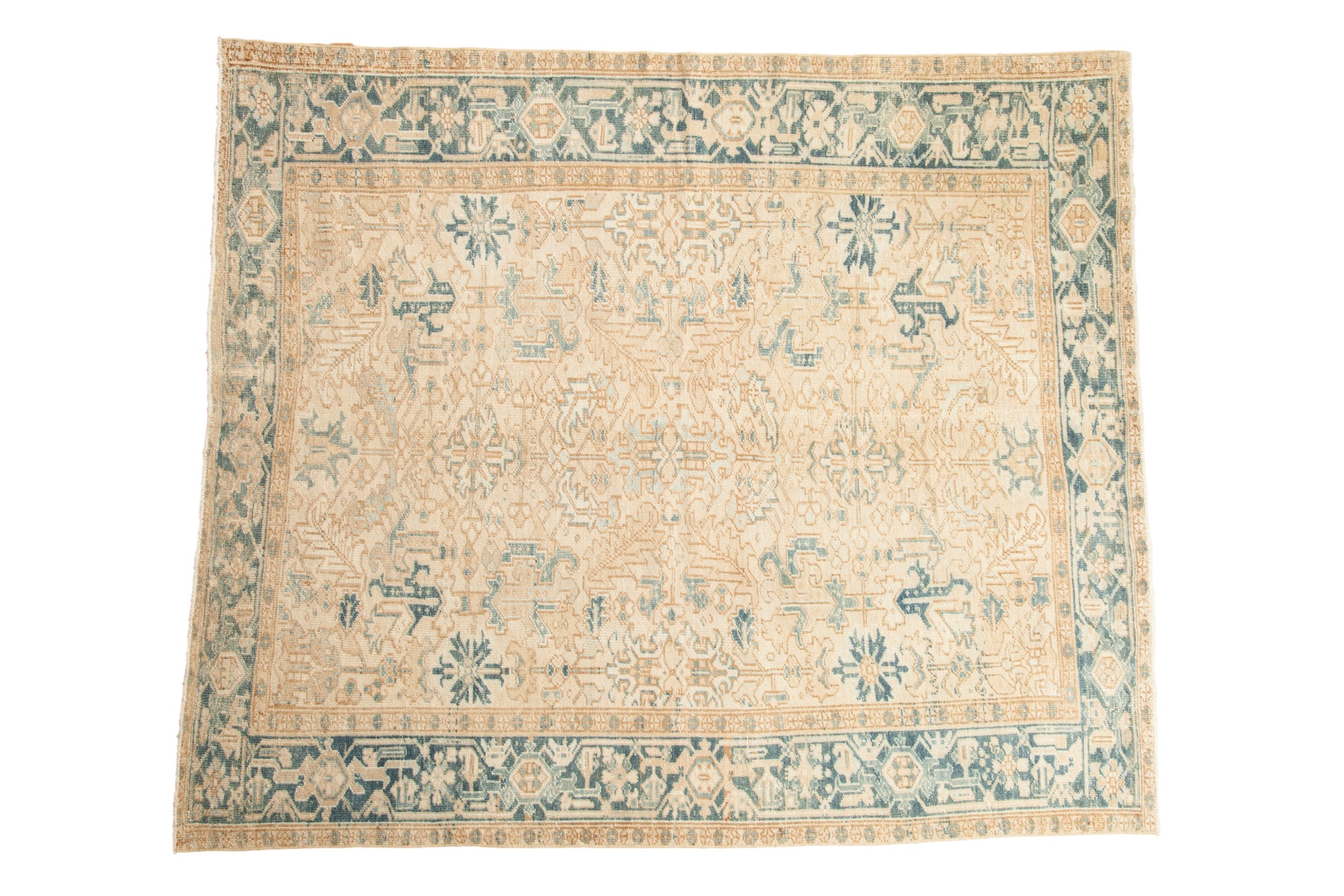 7x8.5 Vintage Distressed Mehrivan Carpet