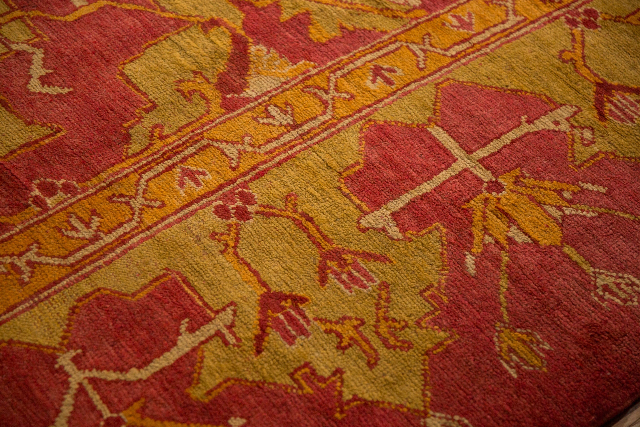 12.5x18 Antique Oushak Carpet
