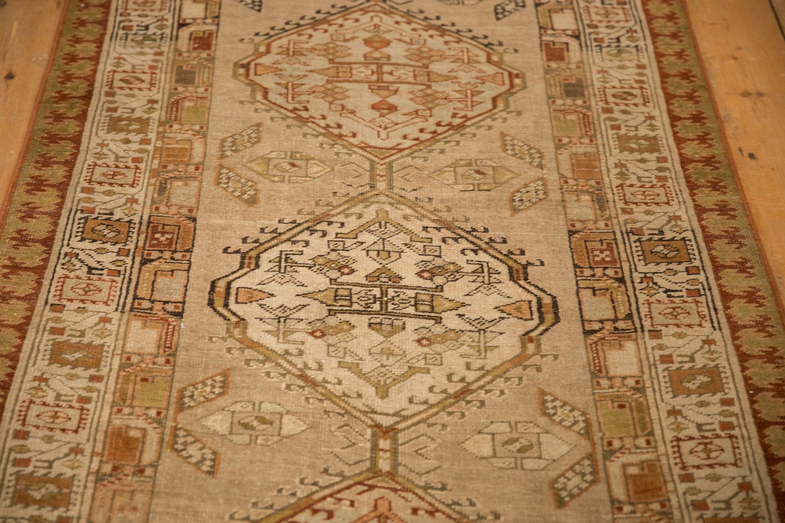 3.5x8.5 Vintage Distressed Serab Rug Runner