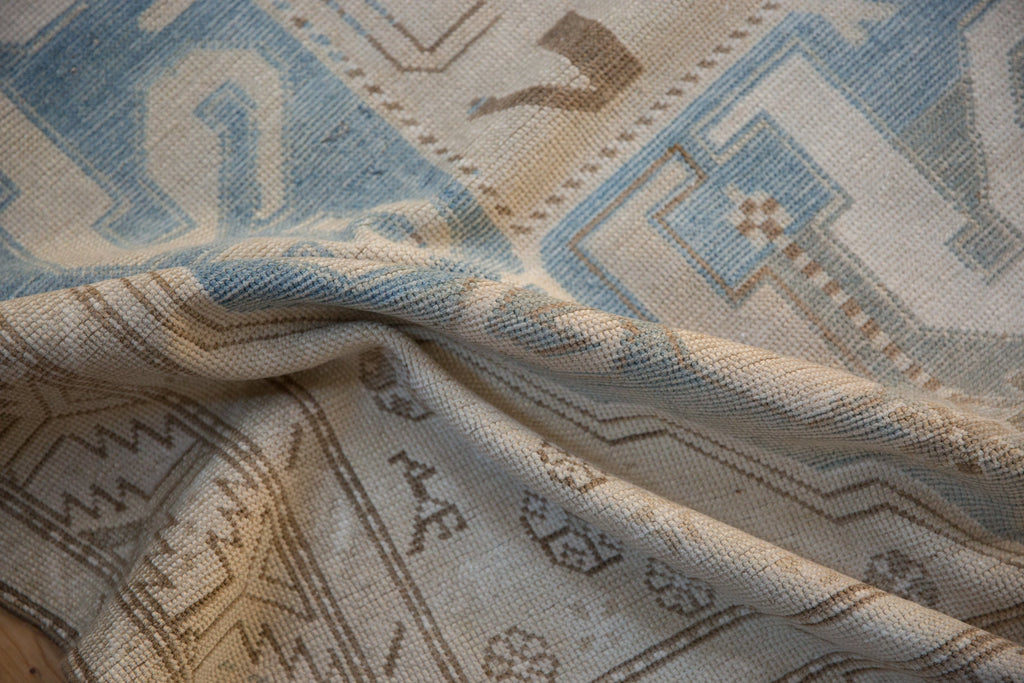 4x10.5 Vintage Distressed Caucasian Rug Runner